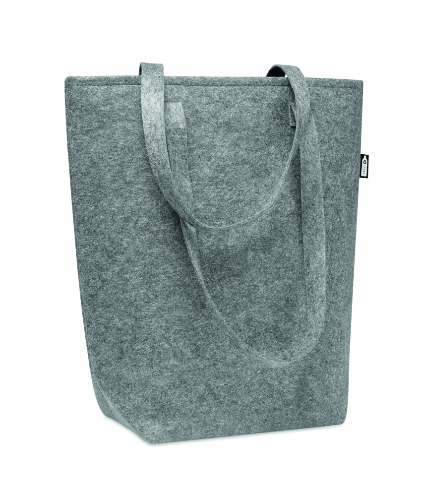 Logotrade promotional merchandise picture of: RPET felt shopping bag