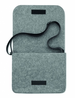 Logo trade promotional giveaways image of: RPET felt laptop bag