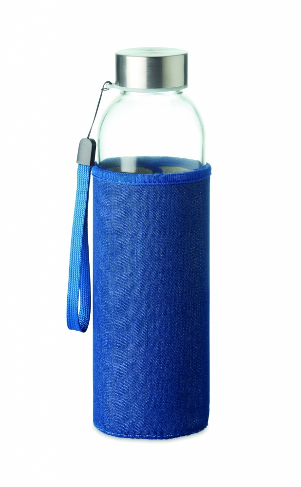 Logotrade advertising products photo of: Glass bottle in pouch 500 ml