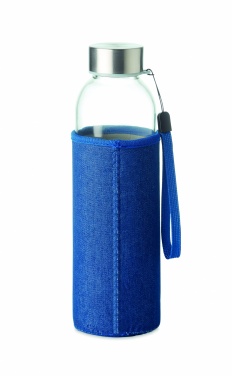 Logo trade promotional giveaways picture of: Glass bottle in pouch 500 ml