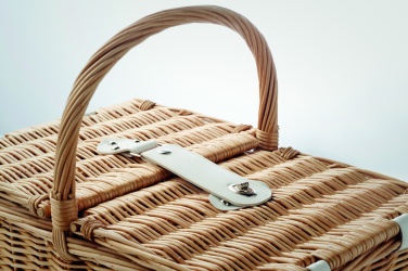 Logotrade promotional giveaway picture of: Wicker picnic basket 4 people