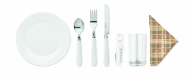 Logo trade promotional gifts picture of: Wicker picnic basket 4 people