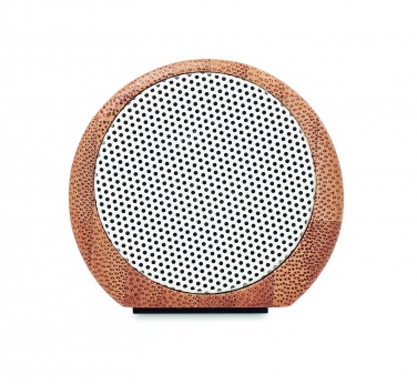Logo trade promotional merchandise picture of: Wireless bamboo speaker 2x5W