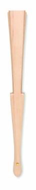 Logotrade promotional item image of: Wood hand fan with cork fabric