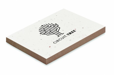 Logo trade business gift photo of: Grass/seed paper memo pad