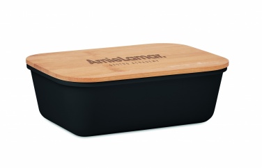 Logo trade promotional giveaways image of: Lunch box with bamboo lid
