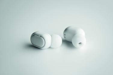 Logo trade promotional merchandise image of: Recycled ABS TWS earbuds