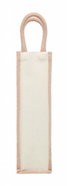 Logotrade promotional giveaway picture of: Jute wine bag for one bottle