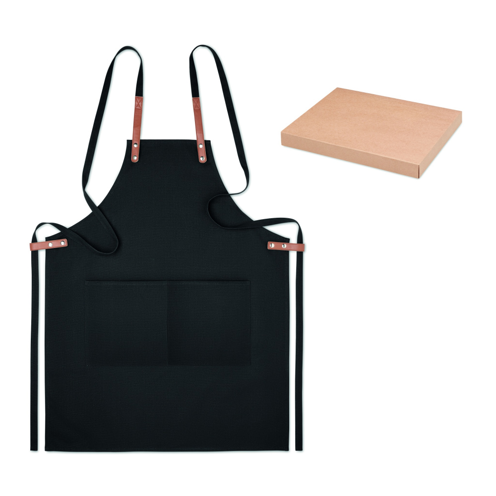 Logo trade promotional giveaways picture of: Organic cotton apron 340 gr/m²