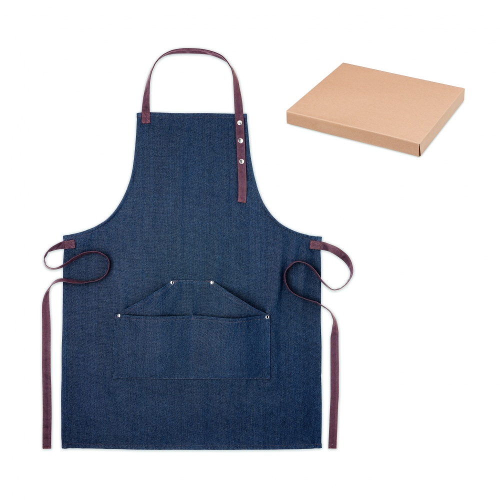 Logo trade promotional merchandise image of: Denim apron 240 gr/m²