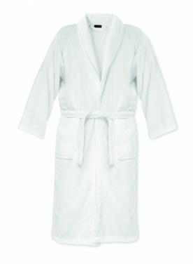 Logo trade promotional products image of: Bathrobe organic cotton XL/XXL