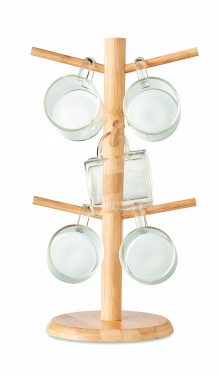 Logo trade corporate gift photo of: Bamboo cup set holder