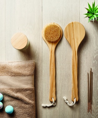 Logo trade promotional item photo of: Bamboo bath brush
