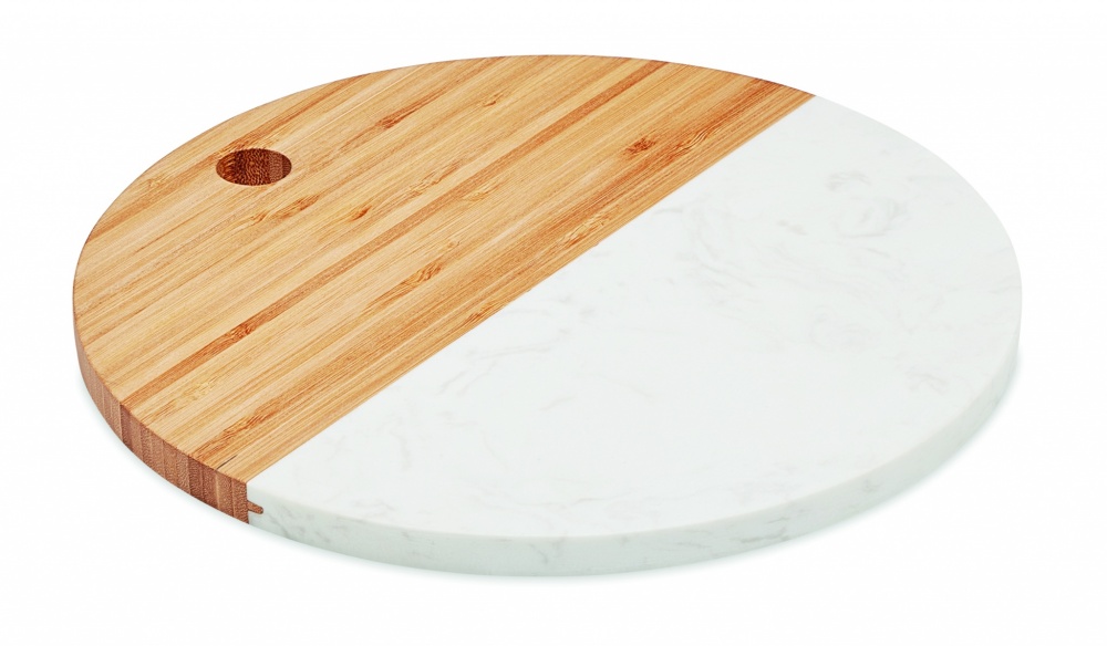 Logo trade corporate gift photo of: Marble/ bamboo serving board