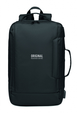 Logo trade promotional merchandise photo of: Laptop backpack in 300D RPET