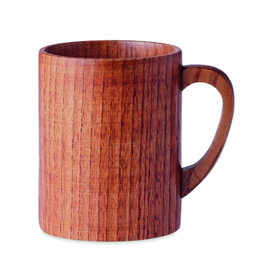 Logo trade promotional products image of: Oak wooden mug 280 ml
