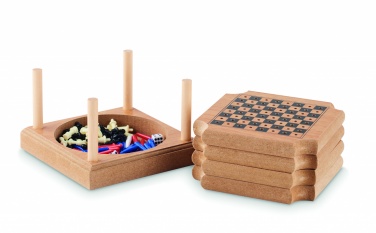Logo trade promotional item photo of: 4-piece coaster game set