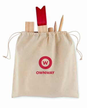 Logo trade promotional gifts picture of: Pinewood outdoor throwing game