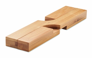 Logo trade promotional giveaways picture of: Bamboo foldable pot stand