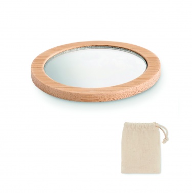 Logotrade promotional products photo of: Bamboo make-up mirror