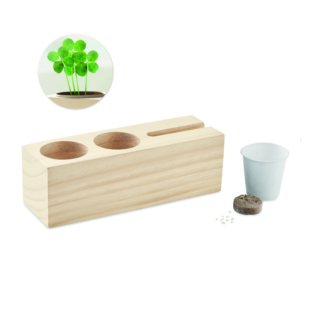 Logo trade promotional products image of: Desk stand with seeds kit