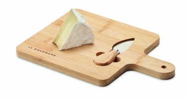 Logotrade promotional merchandise image of: Cheese board set in bamboo Bremen