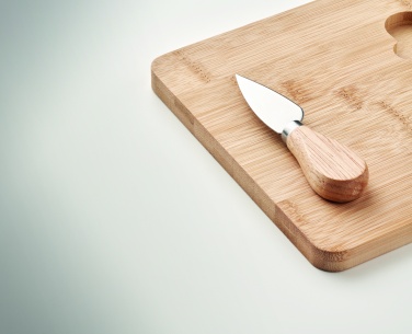 Logotrade corporate gift image of: Cheese board set in bamboo Bremen