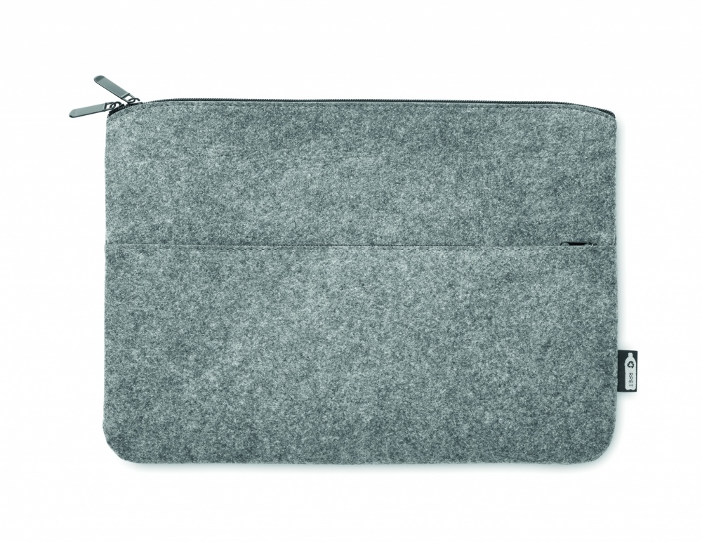 Logotrade promotional giveaways photo of: RPET felt zipped laptop bag