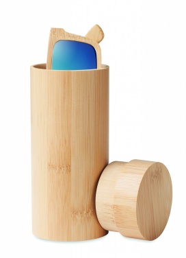 Logo trade promotional gifts picture of: Sunglasses and case in bamboo KEILA