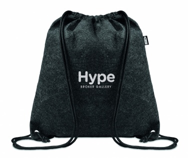 Logotrade business gifts photo of: RPET felt drawstring bag