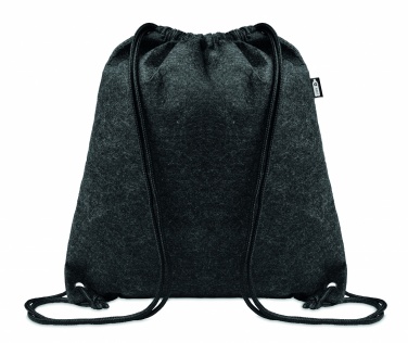 Logo trade promotional merchandise image of: RPET felt drawstring bag