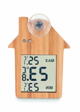 Logotrade promotional giveaway picture of: Bamboo weather station HISA