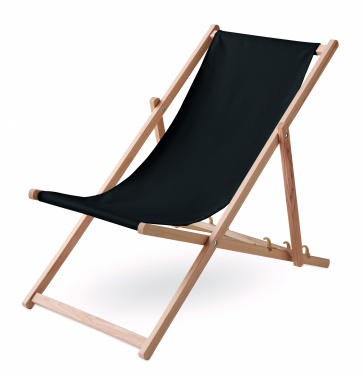 Logo trade business gift photo of: Beach chair in wood