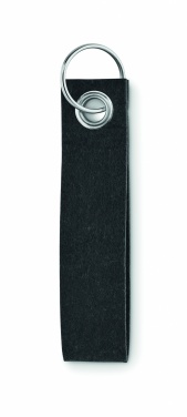 Logo trade advertising product photo of: RPET felt key ring Hämeenlinna