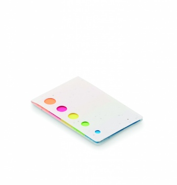 Logo trade advertising products image of: Seed paper page markers pad