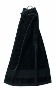 Logo trade corporate gifts image of: Cotton golf towel with hanger