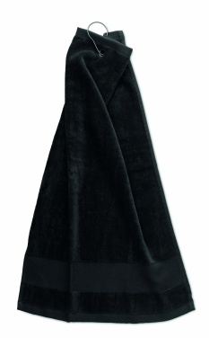 Logo trade promotional giveaways picture of: Cotton golf towel with hanger