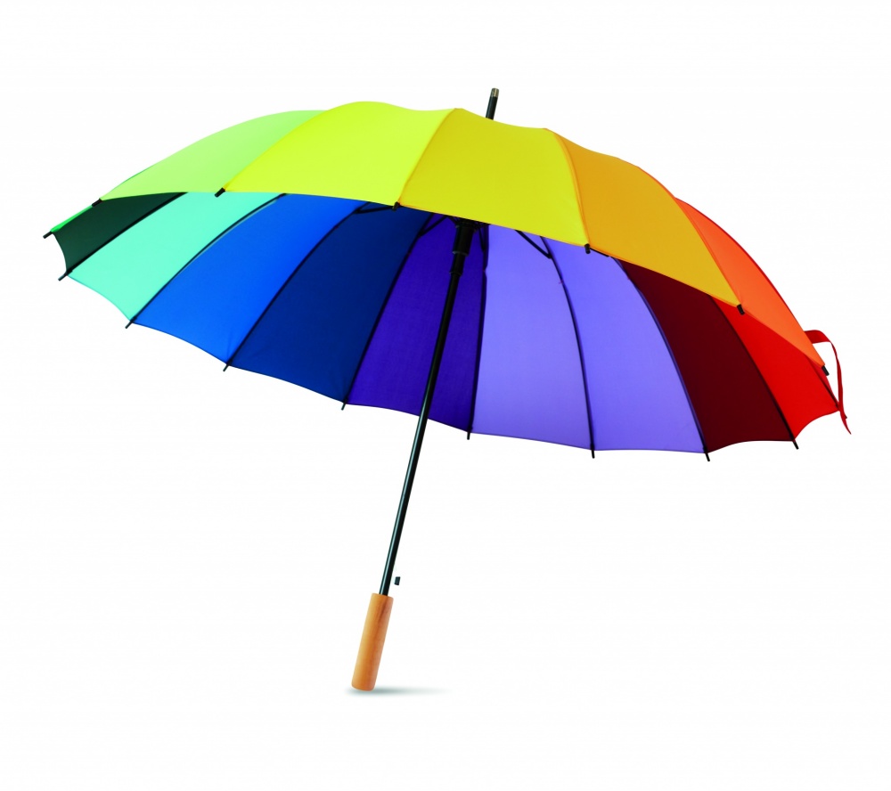 Logo trade corporate gifts picture of: 27 inch rainbow umbrella