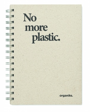 Logotrade promotional giveaway picture of: A5 grass notebook 80 lined