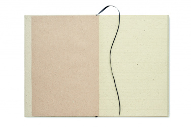 Logo trade promotional item photo of: A5 grass notebook 80 lined