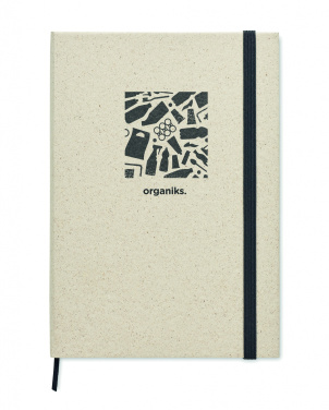 Logo trade business gift photo of: A5 grass notebook 80 lined