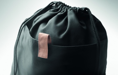 Logo trade promotional merchandise picture of: Recycled cotton drawstring bag