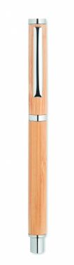 Logo trade corporate gifts image of: Bamboo gel pen