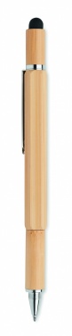 Logo trade promotional product photo of: Spirit level pen in bamboo