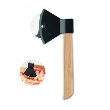 Logotrade promotional products photo of: Pizza cutter bamboo handle