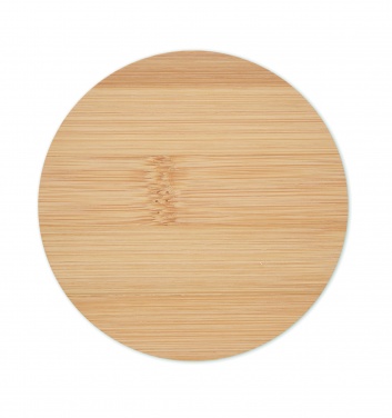 Logotrade corporate gift image of: Bamboo round coaster