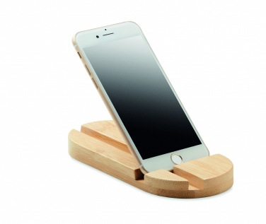 Logotrade promotional product picture of: Bamboo tablet/smartphone stand