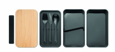 Logo trade promotional item photo of: Lunch box in PP and bamboo lid