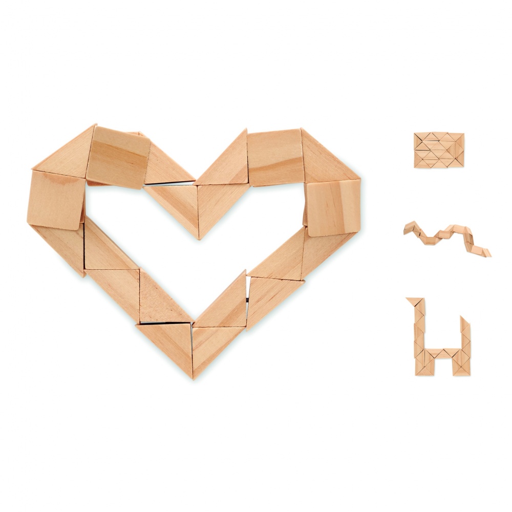 Logo trade corporate gifts picture of: Wooden puzzle/brain teaser