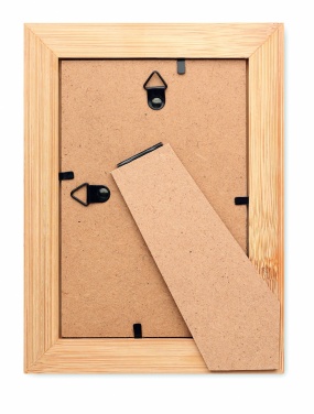 Logo trade promotional products image of: Bamboo photo frame